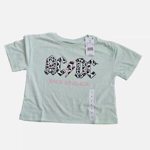 Kids ACDC cropped top. Girls Small